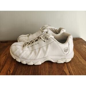 K-Swiss Men's White Leather Sneakers sz 11